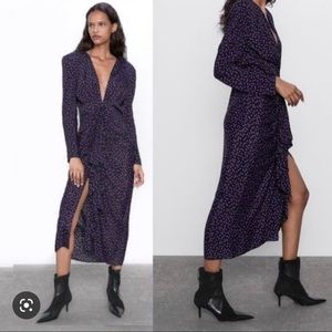 Zara polka dot dress